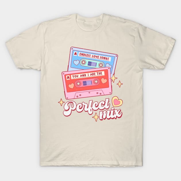 Valentine's You And I Are The Perfect Mix Matching Couple T-Shirt by SilverLake